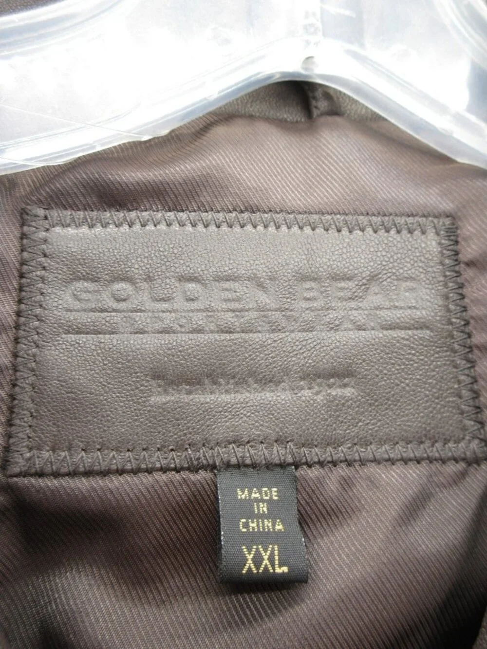 Golden Bear Jacket XXL Leather Bi Swing Bomber Coat Full Zip NEW